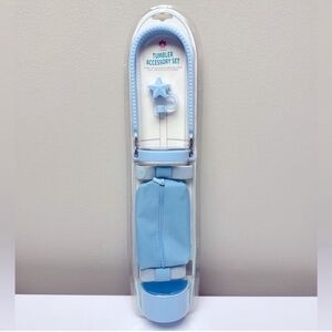 3 for $15 SALE 4 piece Blue Tumbler Accessory Set, Target Bullseye, fits 40 oz